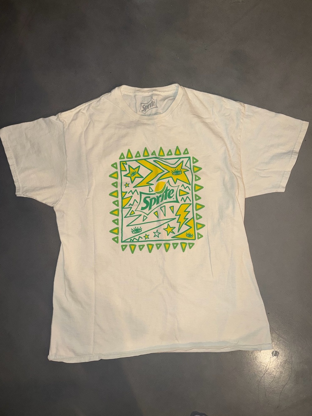 Vintage 1998 Sprite Obey Your Thirst Double Sided Graphic Tee L